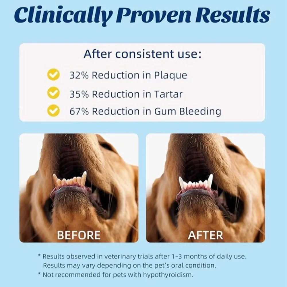 OMYGYM Dog Dental Powder Teeth Whitening Oral Care Teeth Stain Remover EXP 12/26